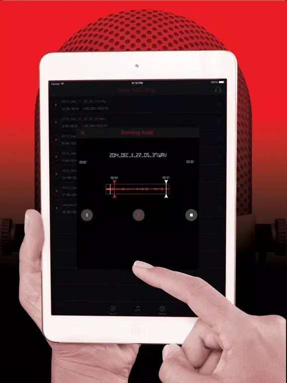 Voice Recorder HD Pro iPad 應用截圖
