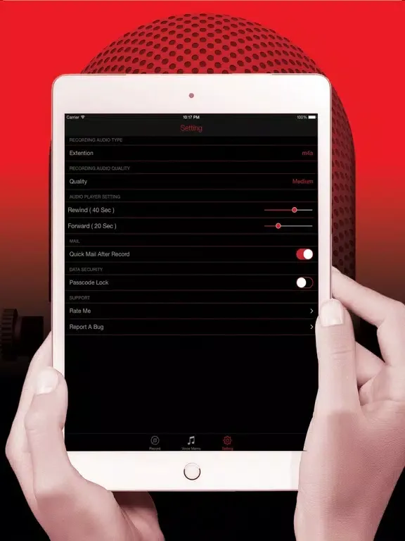 Voice Recorder HD Pro iPad 應用截圖