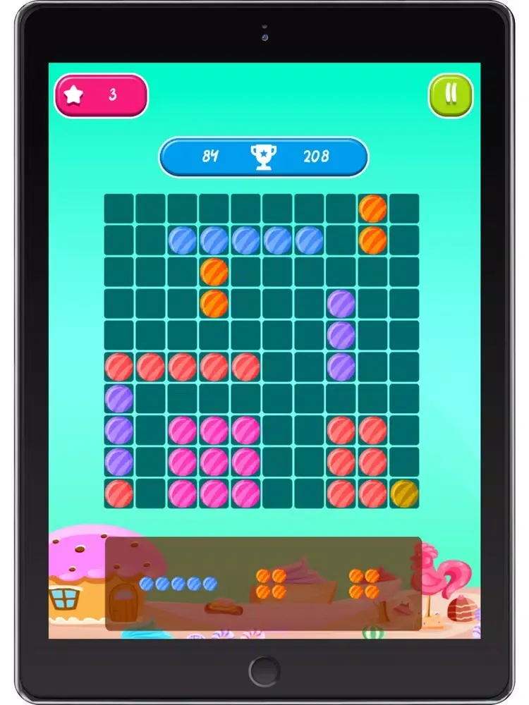 ภาพหน้าจอของ Candy 1010 - a leisure game iPad 