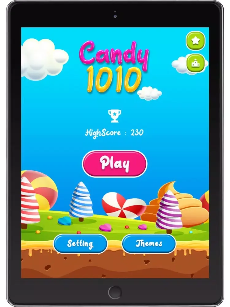 ภาพหน้าจอของ Candy 1010 - a leisure game iPad 