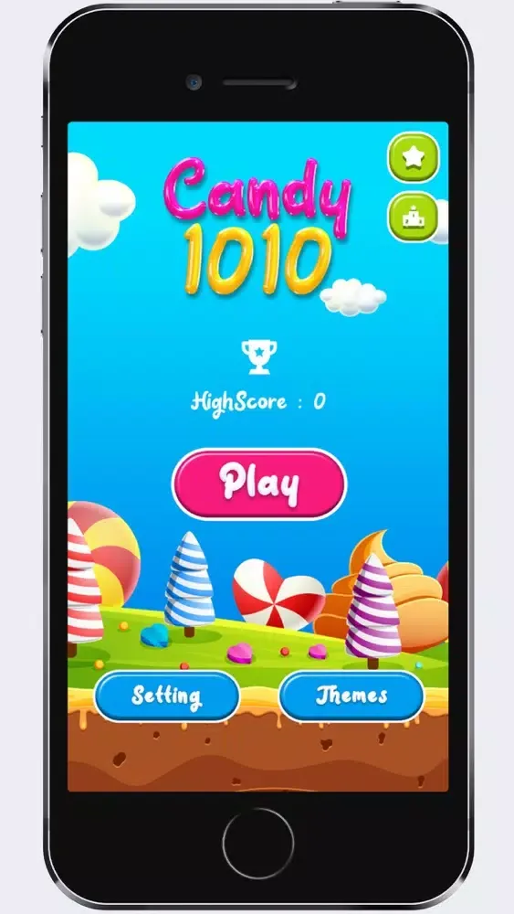 ภาพหน้าจอของ Candy 1010 - a leisure game