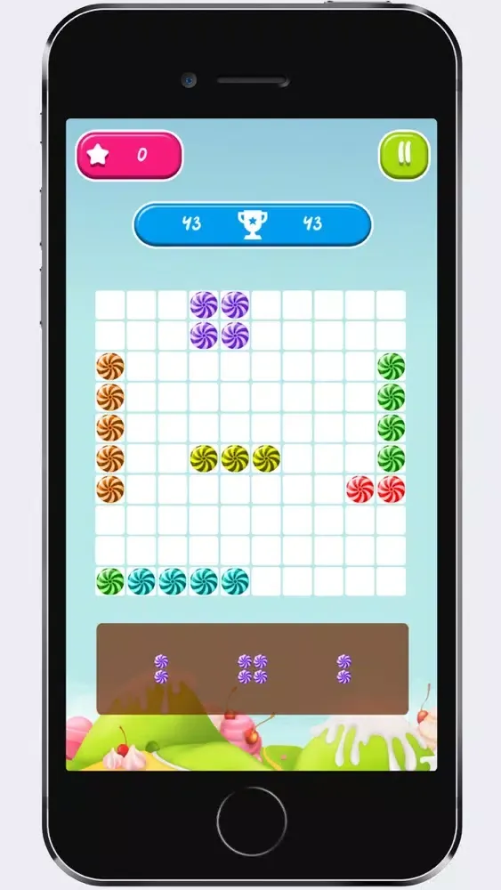 ภาพหน้าจอของ Candy 1010 - a leisure game
