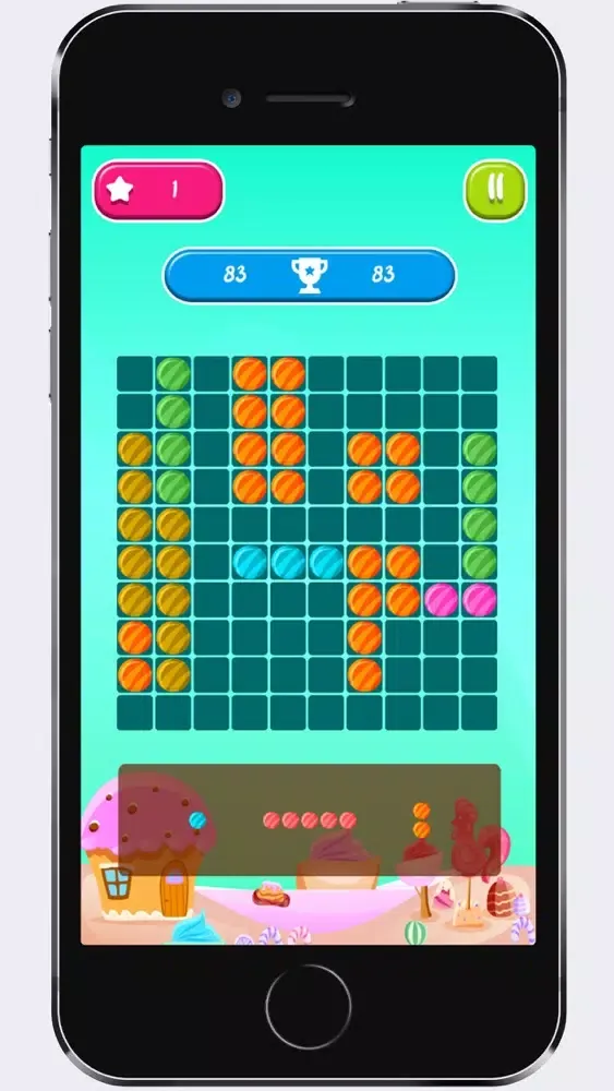 ภาพหน้าจอของ Candy 1010 - a leisure game