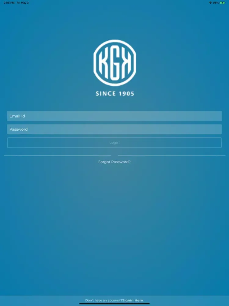 ภาพหน้าจอของ KGK Live iPad 