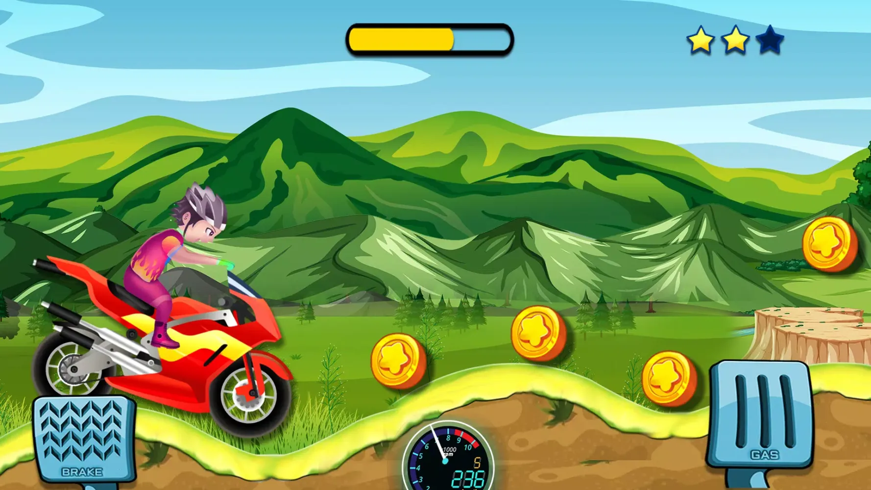 Bike Hill Racing - Bike Game Screenshots