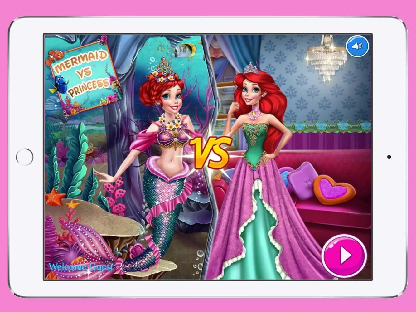Mermaid vs Princess Dress Up 스크린샷