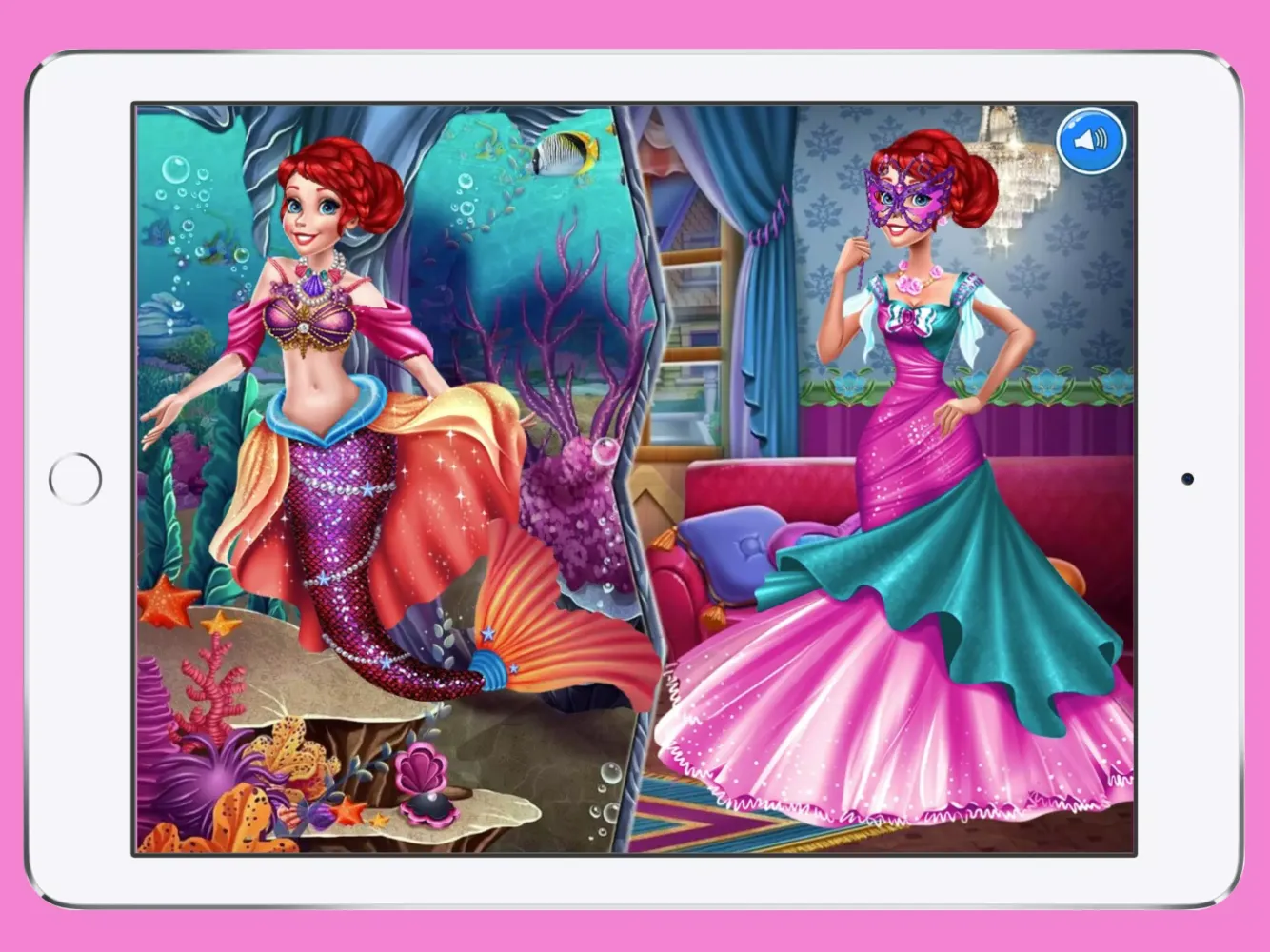 Mermaid vs Princess Dress Up 스크린샷