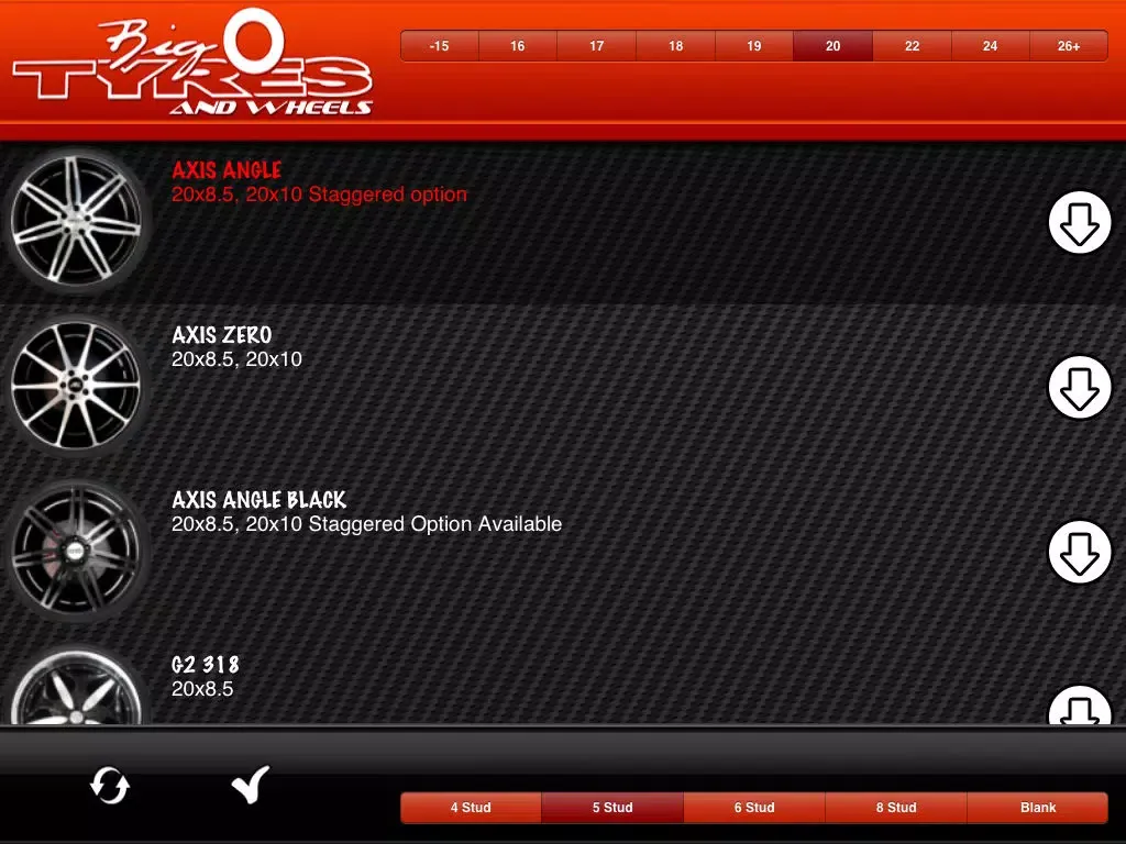 تصاویر Big O Tyres & Wheels iPad 