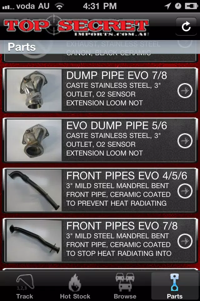 Screenshot di Top Secret Imports
