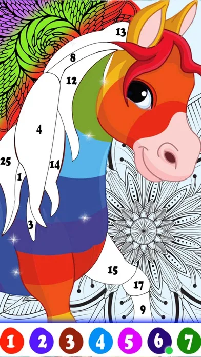 Pixel Art Number Coloring Game應用截圖