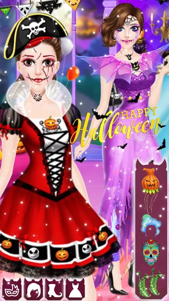 Captures d'écran de Makeup Halloween Games 2019