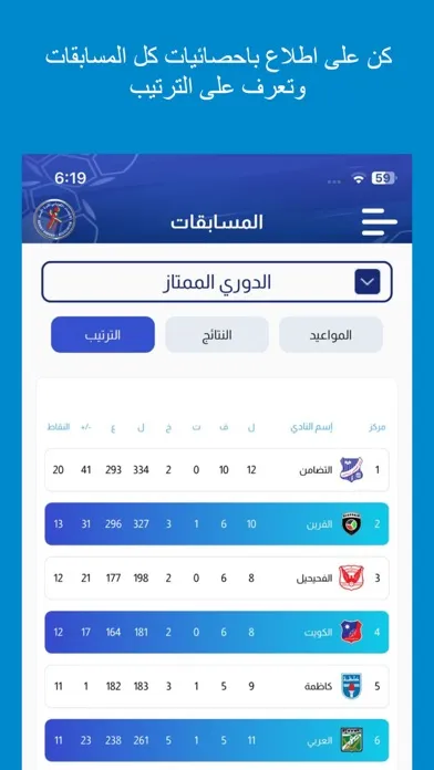 Zrzuty ekranu Kuwait Handball Association