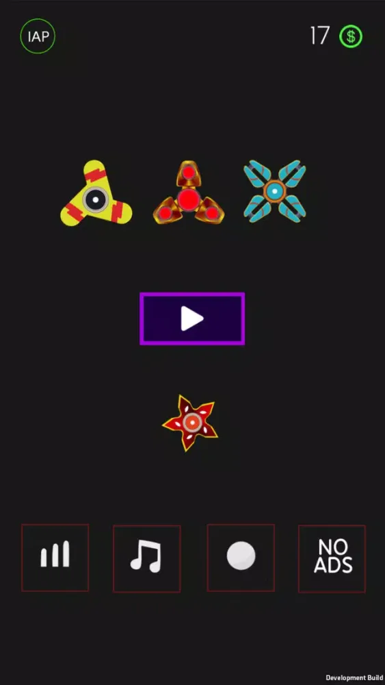 Ảnh chụp màn hình của Spinner Fight - fidget finger tricky shot bricks