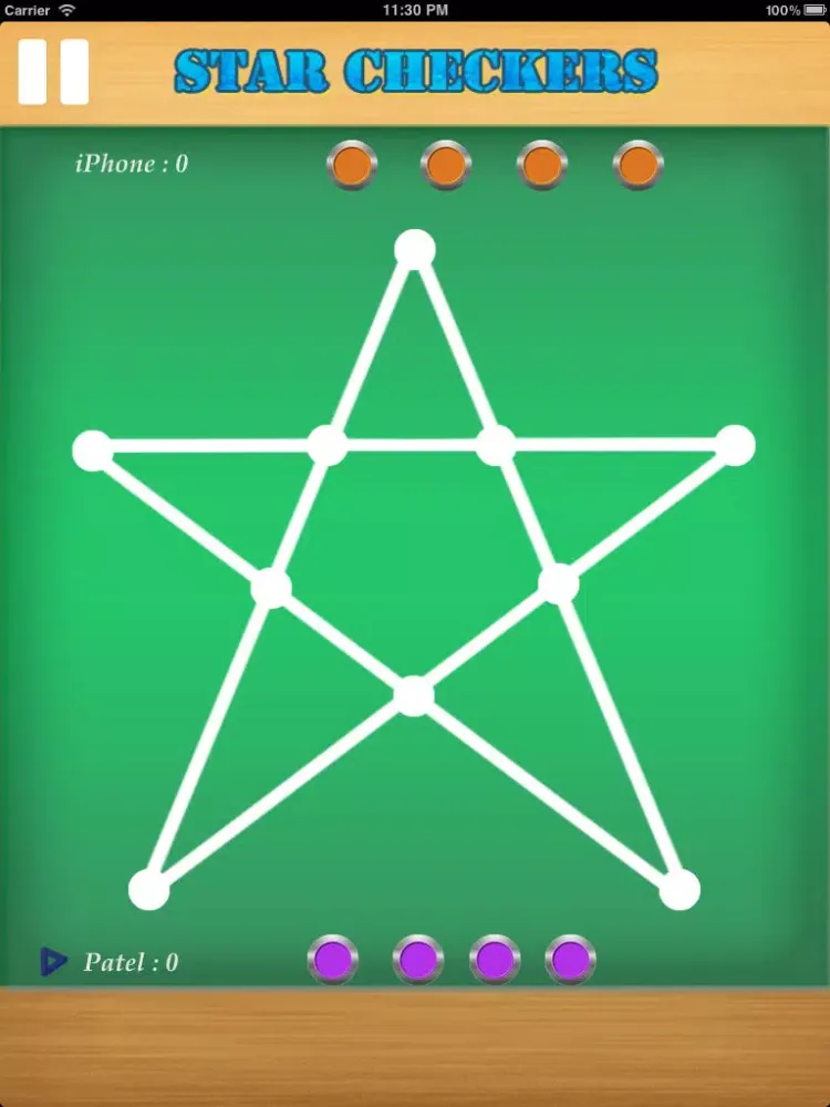 Ảnh chụp màn hình của Star Checkers iPad 