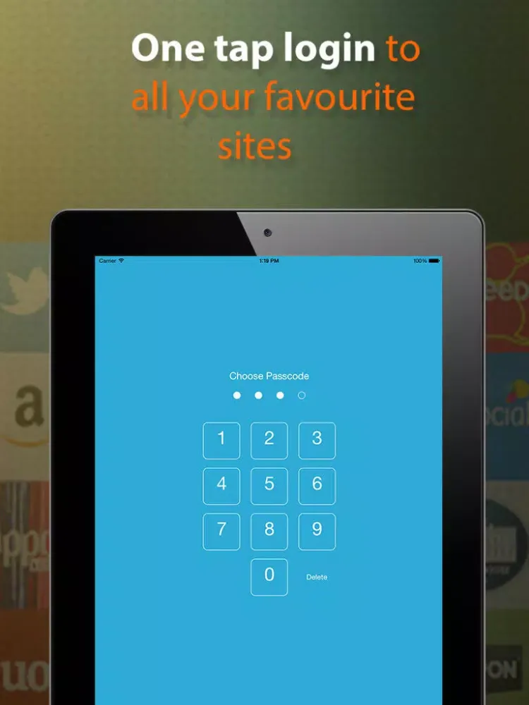 Best Fingerprint Password Manager With Secret Passcode - to Keep Secure Your Digital Vault iPad  স্ক্রিনশট