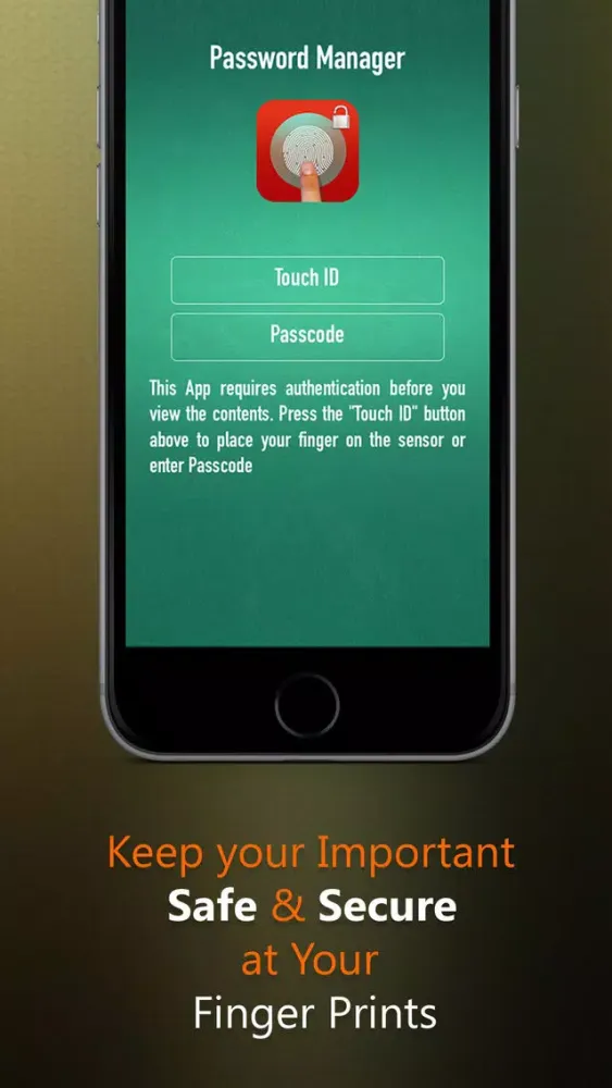 Best Fingerprint Password Manager With Secret Passcode - to Keep Secure Your Digital Vault স্ক্রিনশট