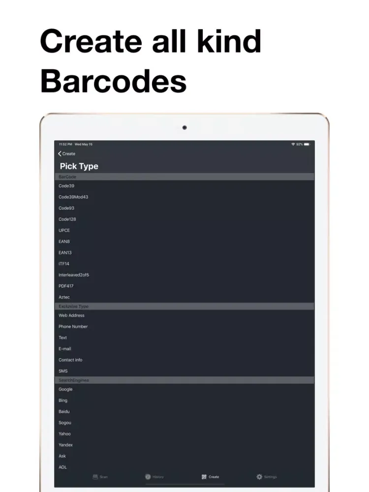 صور Barcode Scanner -qrcode reader iPad 