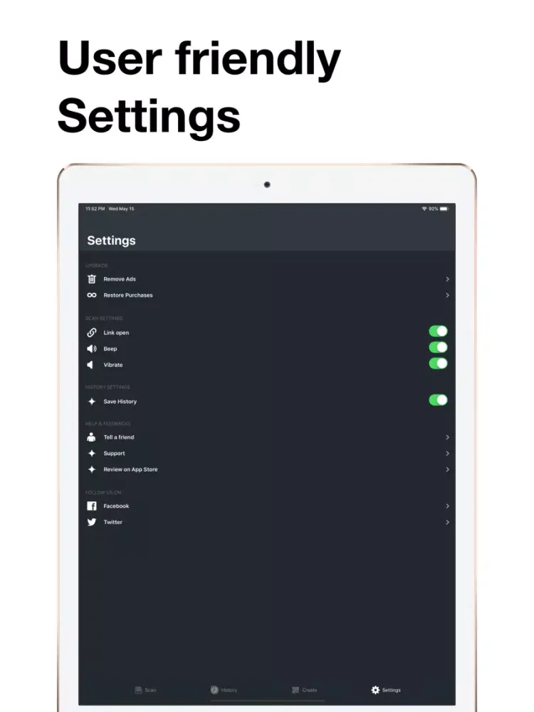 صور Barcode Scanner -qrcode reader iPad 