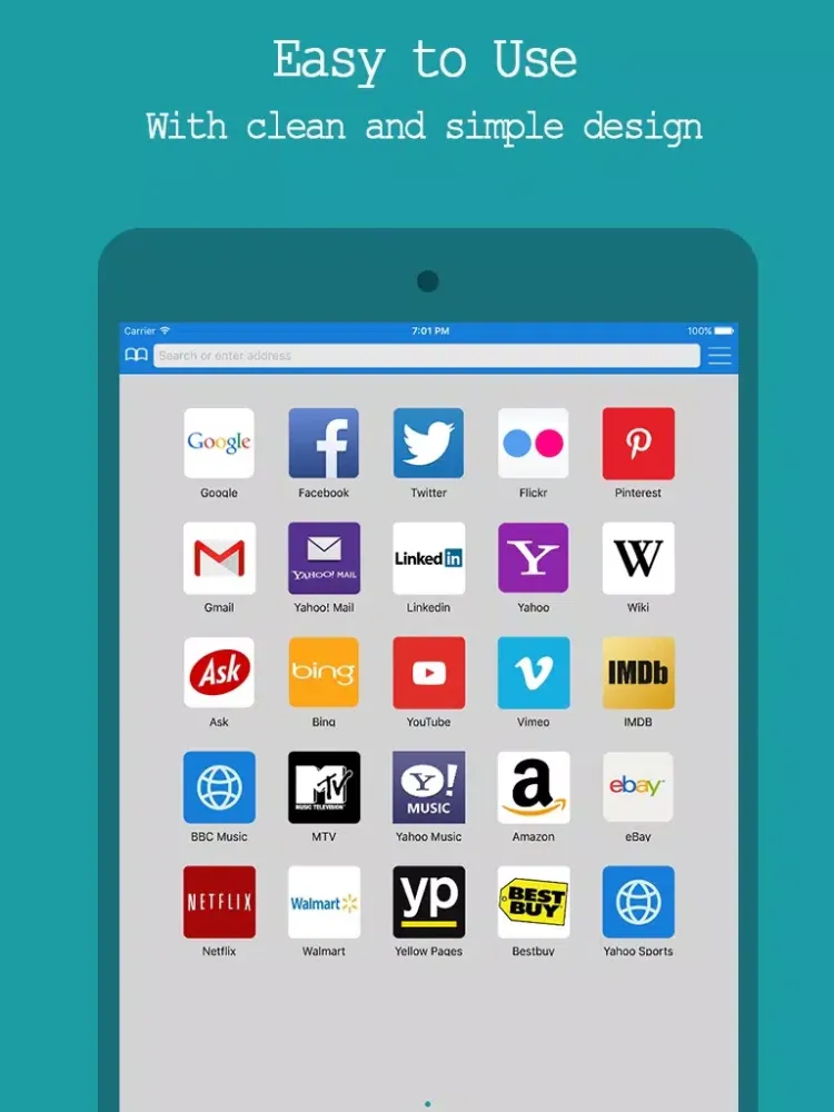 Best Private Browser Free - Incognito Web Browsing iPad  스크린샷