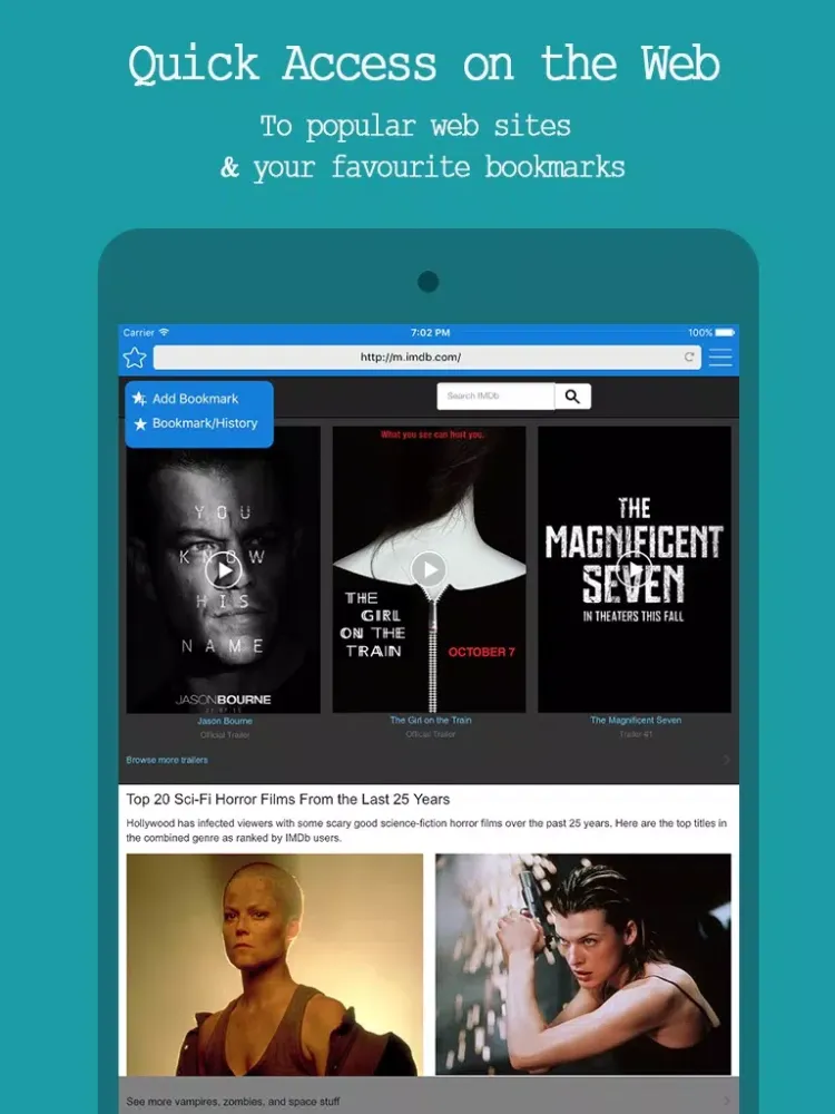 Best Private Browser Free - Incognito Web Browsing iPad  스크린샷