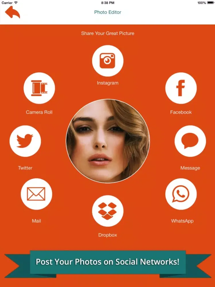 Zrzuty ekranu Photo Editor for Effects, Filters etc - Share Your Pics into Social Networks! iPad 