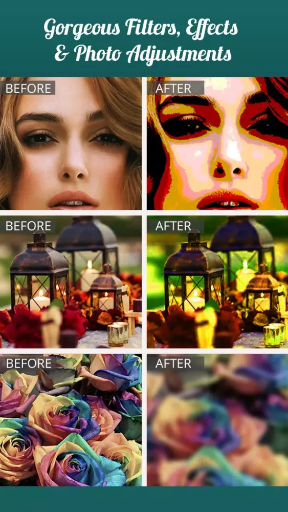 Zrzuty ekranu Photo Editor for Effects, Filters etc - Share Your Pics into Social Networks!
