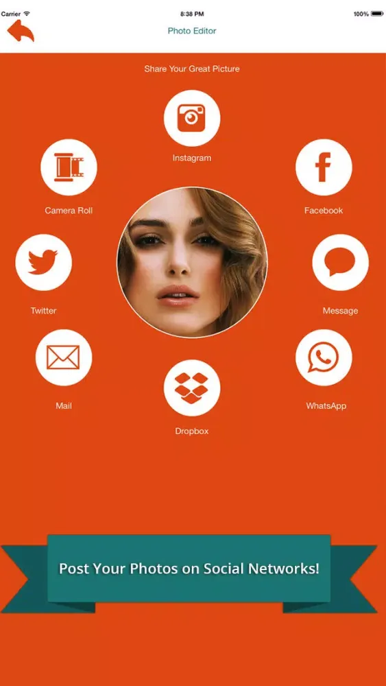 Zrzuty ekranu Photo Editor for Effects, Filters etc - Share Your Pics into Social Networks!