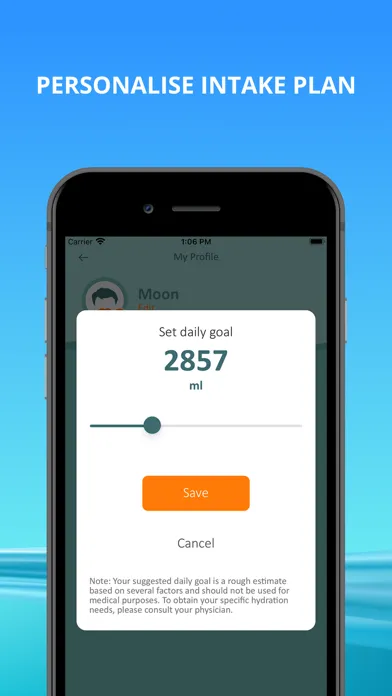 Tangkapan layar My Water: Drink Water Tracker