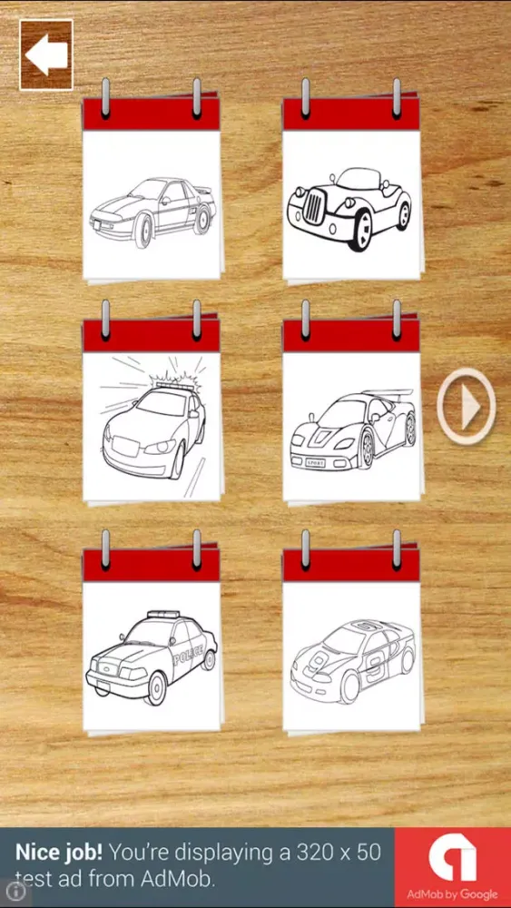 ภาพหน้าจอของ لعبة تلوين السيارات
