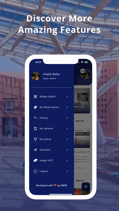 Zrzuty ekranu UM6P : Campus+