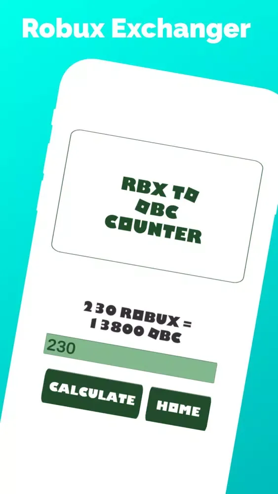 Capturas de tela do RBX Calculator - Robuxmania