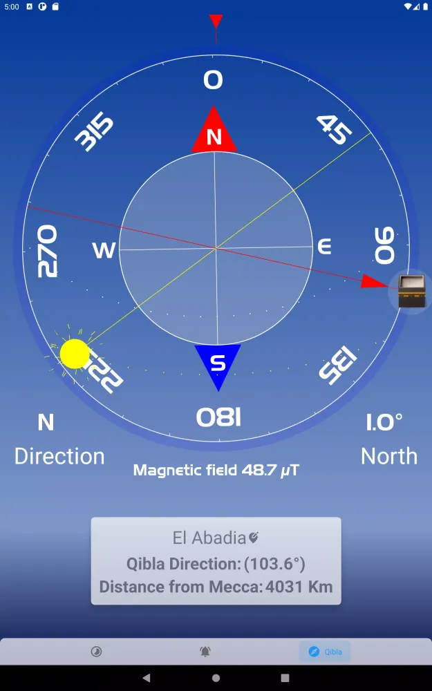 Qibla direction & prayer times Screenshots