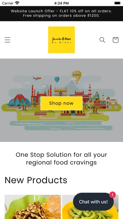 Ảnh chụp màn hình của Snacks and More