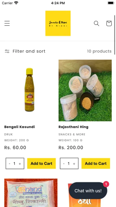 Ảnh chụp màn hình của Snacks and More