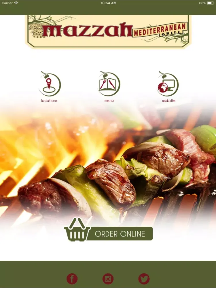 Tangkapan skrin Mazzah Mediterranean Grill iPad 
