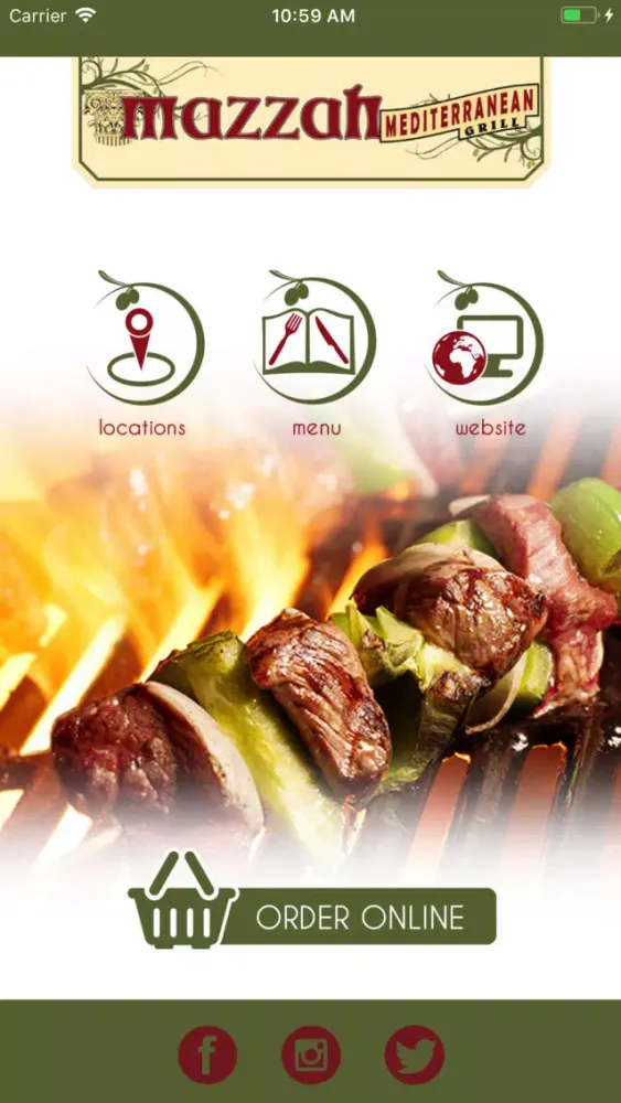 Tangkapan skrin Mazzah Mediterranean Grill