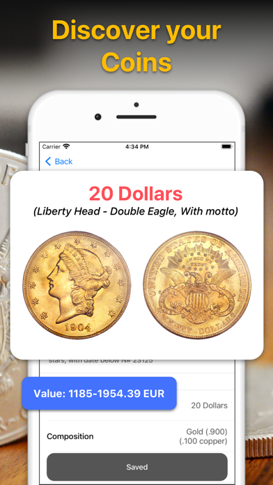 Screenshot di Coin Value Identifier Scanner