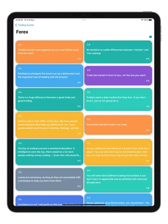 Скриншоты Trading Quotes. iPad 