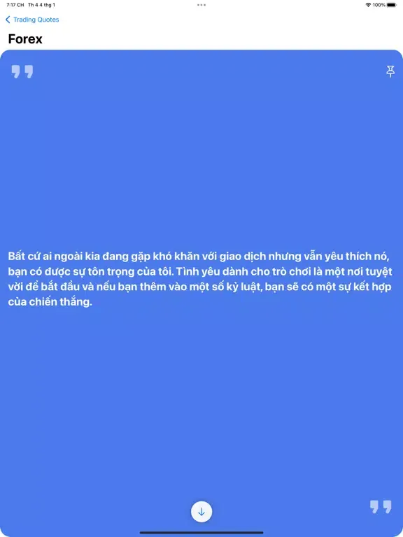 Trading Quotes tiếng Việt iPad  スクリーンショット