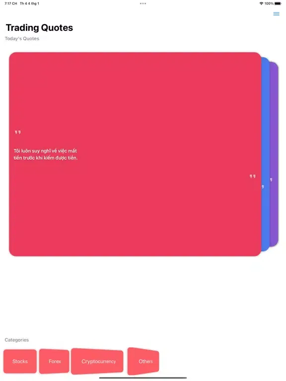 Trading Quotes tiếng Việt iPad  スクリーンショット