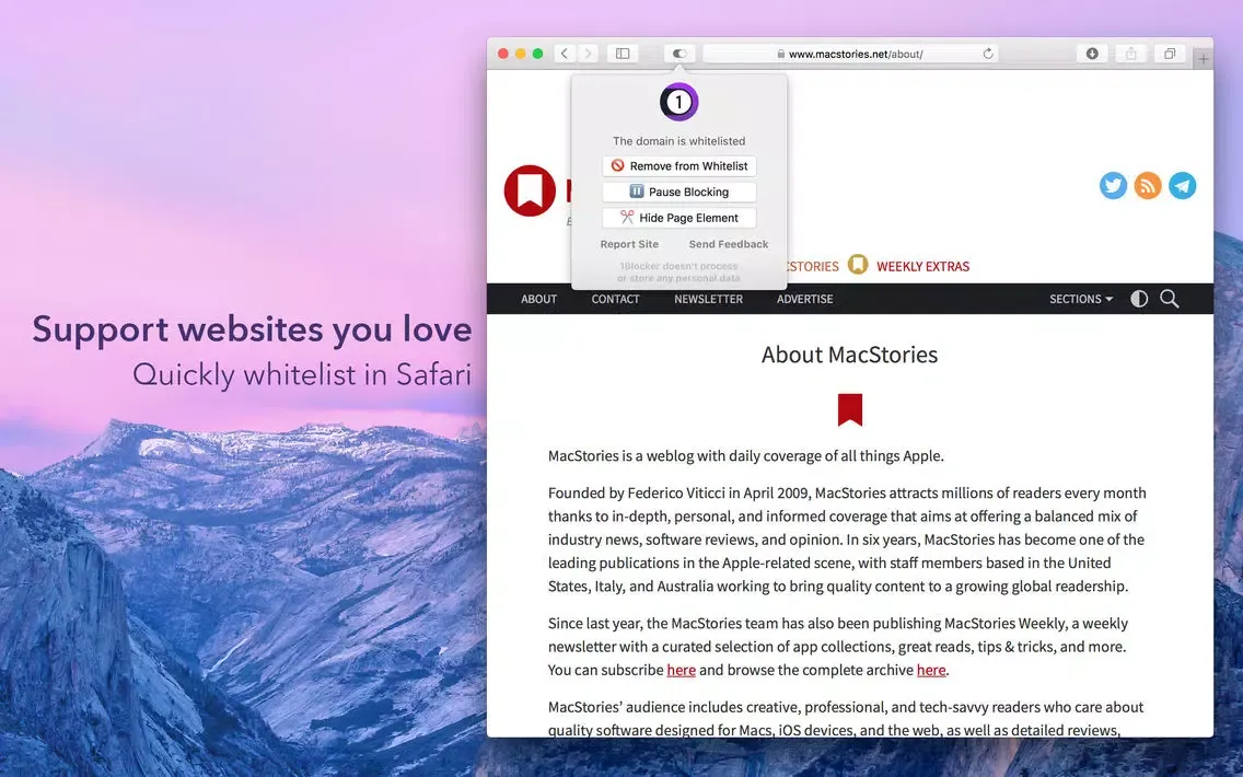 صور 1Blocker for Safari