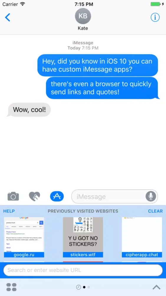 ภาพหน้าจอของ Snappy Browser - send links and quotes