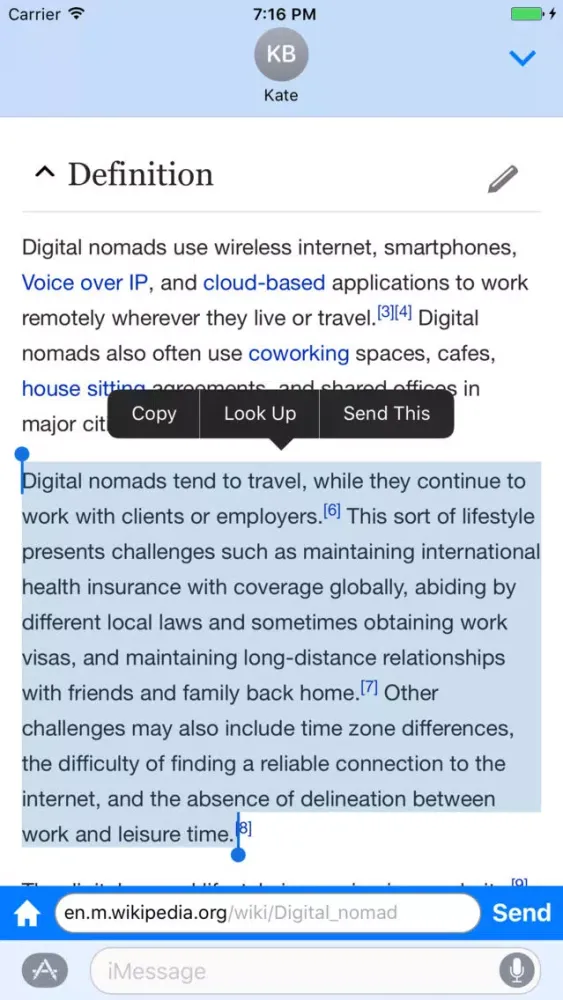 ภาพหน้าจอของ Snappy Browser - send links and quotes
