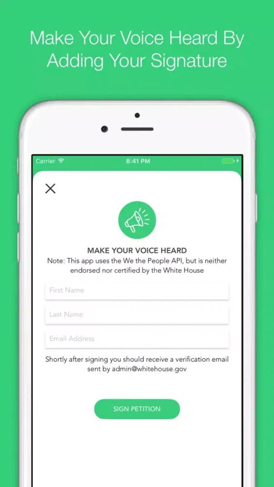 Screenshot di My Voice - Sign WtP Petitions