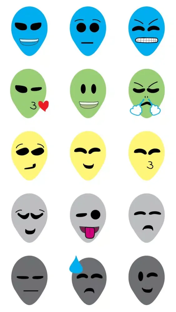 Captures d'écran de Alien Emoji Sticker Pack