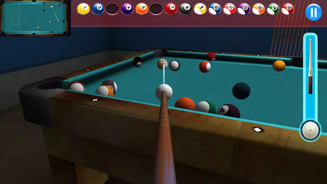 Tangkapan skrin REAL 8 BALL POOL SNOOKER PRO