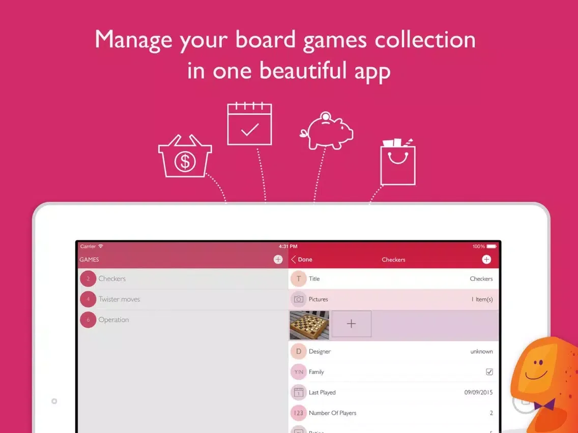 Captures d'écran de Board Games Collector+ iPad 