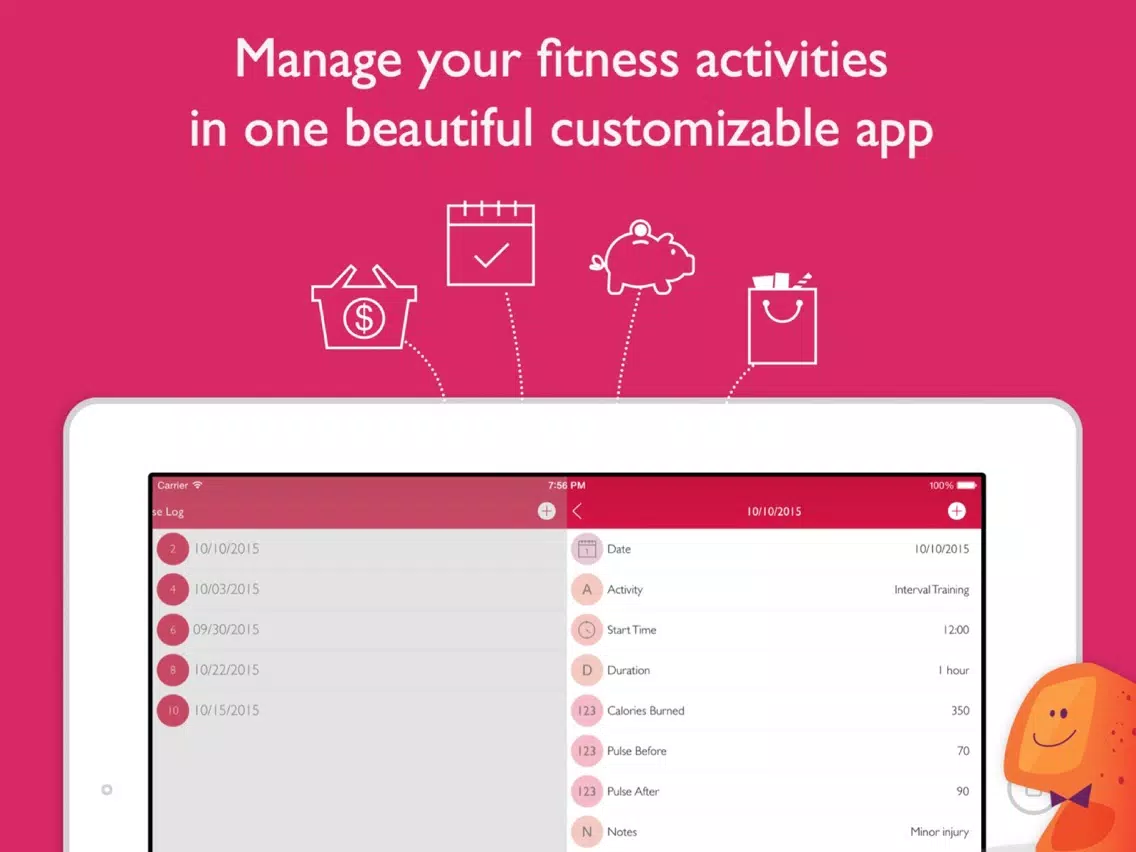 Capturas de pantalla de Exercise Log + By Tryvin iPad 