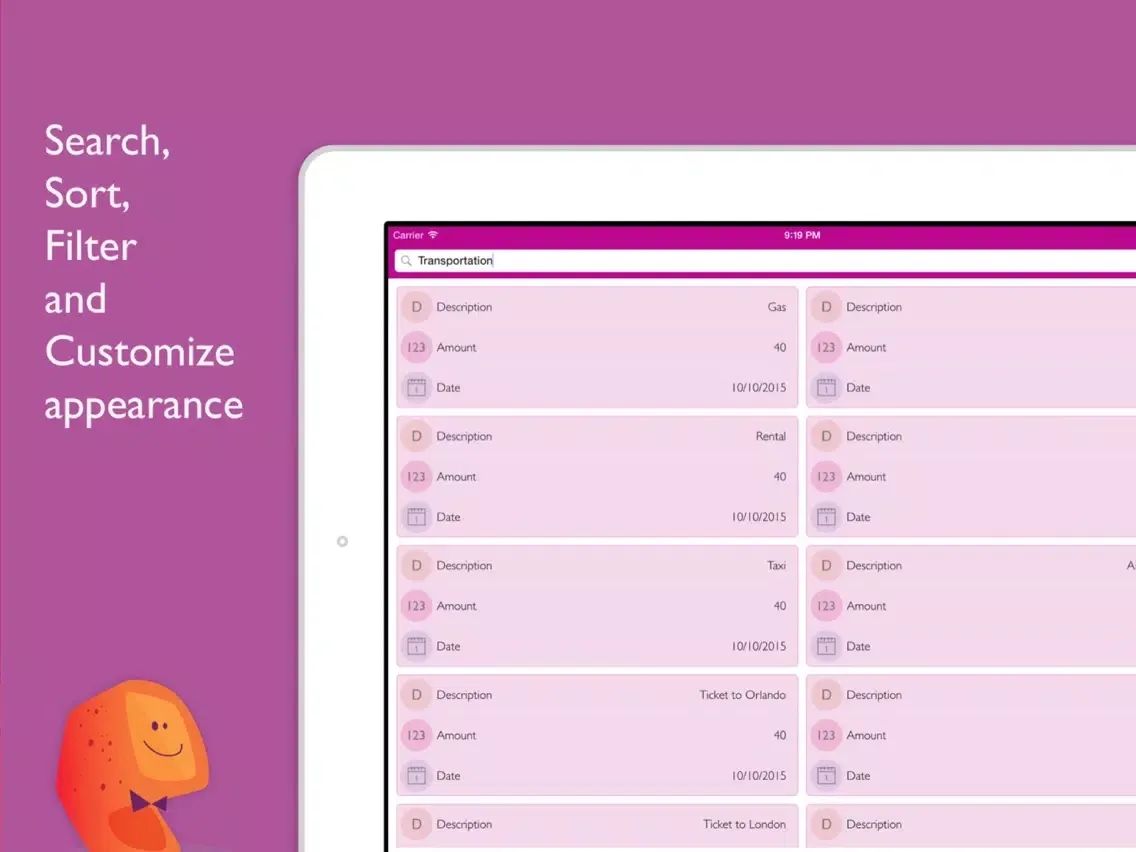 Expenses Manager + By Tryvin iPad  Screenshots
