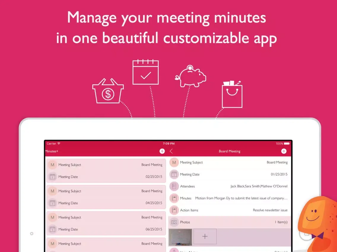 ภาพหน้าจอของ Meeting Minutes+ By Tryvin iPad 